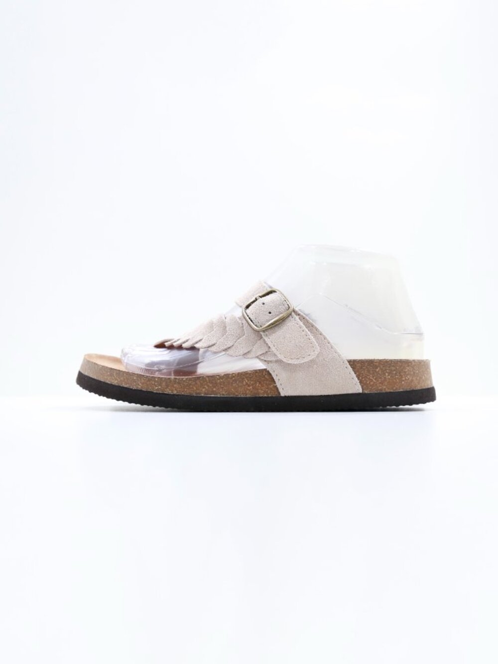 White Mountain Happier Tan Suede Leather Flat Thong Footbed Sandals - Women's 7